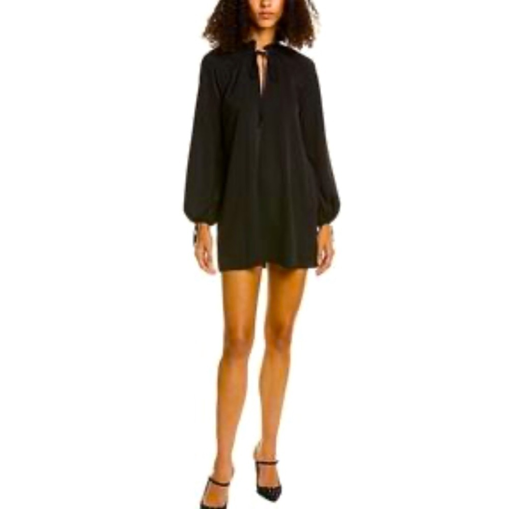 Revolve Amanda Uprichard black Vittoria swing mini Dress size XS